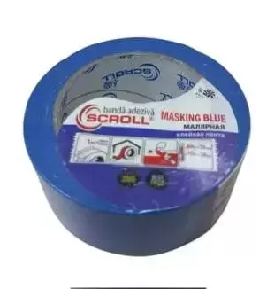 Banda de mascare Scroll albastru 24mm x 50m