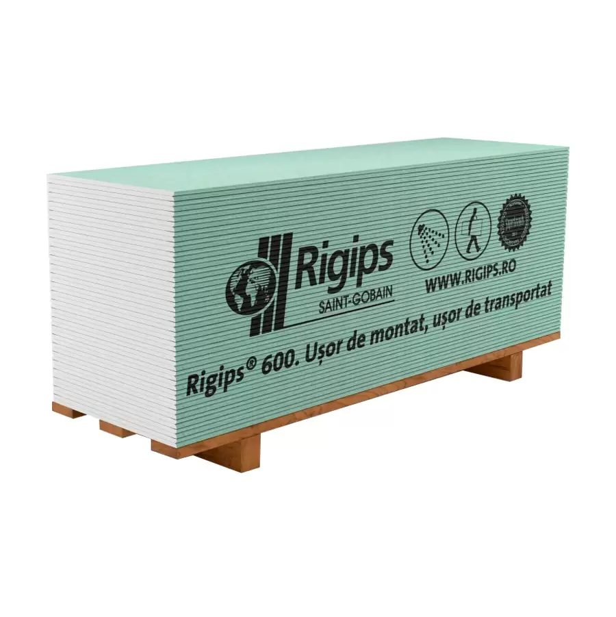 Gipscarton Rigips 9.5 x 1200 x 2500 mm